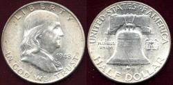 Us Coins - 1948 FRANKLIN HALF DOLLAR MS64 FBL