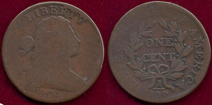 1804 LARGE CENT GOOD. nice planchet | Large Cents