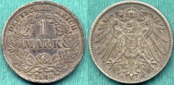 World Coins - GERMANY 1896F........ 1 MARK