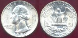 Us Coins - 1950-S WASHINGTON QUARTER MS64  WHITE