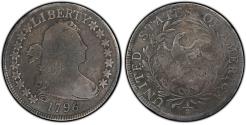 Us Coins - 1796 FLOWING HAIR  HALF DOLLAR ... RARE 16 stars variety.... PCGS GRADED