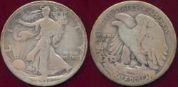 Us Coins - 1917-S OBVERSE WALKING LIBERTY HALF DOLLAR ..  GOOD