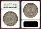 Us Coins - 1890-CC MORGAN $1  TAILBAR  VAM-4 ..... premium  EXTRA FINE  XF45