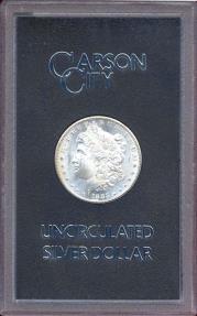 US Coins - 1883-CC MORGAN $1  MS63 WHITE.... GSA HOLDER
