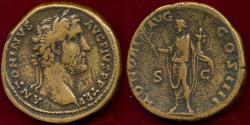 Ancient Coins - ANTONINUS PIUS  138-161 AD SESTERTIUS
