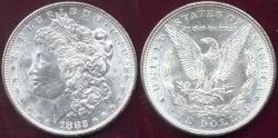 Us Coins - 1882-S MORGAN DOLLAR  MS63  WHITE