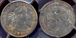 Us Coins - 1796 LIBEKTY HALF DIME  PCGS VF