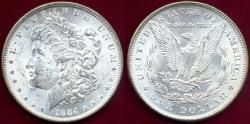 Us Coins - 1884 MORGAN DOLLAR MS63 ... WHITE