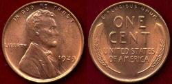 Us Coins - 1929 LINCOLN CENT MS64 RD