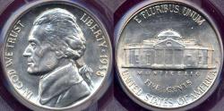 Us Coins - 1938-S JEFFERSON NICKEL  PCGS MS65