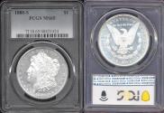 Us Coins - 1880-S MORGAN DOLLAR  PCGS MS65 ... Lovely PL SURFACES
