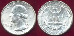 Us Coins - 1943 WASHINGTON QUARTER  MS65.... WHITe