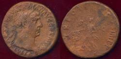 Ancient Coins - TRAJAN 98-117 AD  AE AS