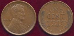 Us Coins - 1917-S LINCOLN CENT XF40