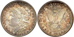 Us Coins - 1878-S MORGAN DOLLAR MS63 NGC ... FANTASTIC TONING... Both sides