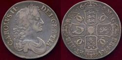 World Coins - GR.BRITAIN 1676  CROWN   VF+   ... CHARLES II