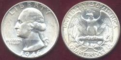 Us Coins - 1946 WASHINGTON QUARTER MS65