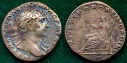 Ancient Coins - TRAJAN  denarius  108 AD   Aequitas