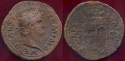 Ancient Coins - NERO  54-59 AD   AE AS ...TEMPLE of JANUS
