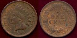 Us Coins - 1894 INDIAN CENT VF