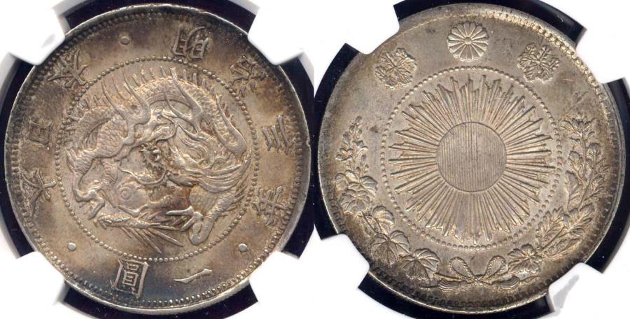 M3(1870) 日本 50銭 NGC AU DETAILS M3 (1870) 年三治明 1 Yen - Meiji -Japan | Coins NB - Auction