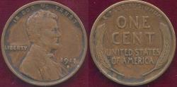 Us Coins - 1915-S LINCOLN CENT  VF