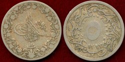 World Coins - EGYPT 5/10th QIRSH ..... YEAR 10 ... better date
