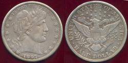 Us Coins - 1897-O BARBER HALF DOLLAR  XF