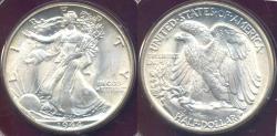 Us Coins - 1944 WALKING LIBERTY HALF DOLLAR  PCGS MS65 .... OLD RATTLER Holder