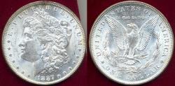 Us Coins - 1887-O MORGAN DOLLAR  MS63 ... GREAT MINT LUSTER