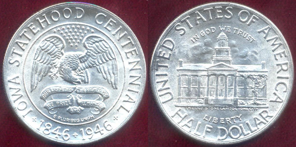 IOWA 1946 Commemorative half dollar MS65 | Commemoratives