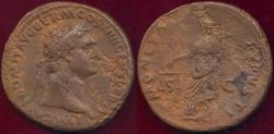 Ancient Coins - DOMITIAN AE  AS  81-96  AD  .... MONETA