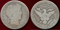 Us Coins - 1898-S  BARBER 50c GOOD