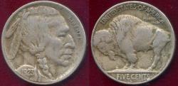 Us Coins - 1923-S BUFFALO NICKEL  VF  ... good strike for issue