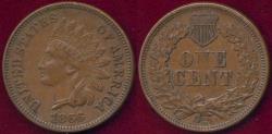 Us Coins - 1866 INDIAN CENT  AU55