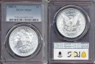 Us Coins - 1882-S MORGAN DOLLAR PCGS MS64 ...  WHITE
