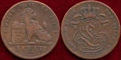 World Coins - BELGIUM  1882  1 CENTIME   FINE+