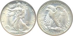 Us Coins - 1943-D WALKING LIBERTY HALF DOLLAR.....  EARLY ANACS HOLDER