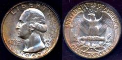 Us Coins - 1943-S WASHINGTON QUARTER  PCGS MS66 .....  LOVELY COLORS!!