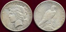 Us Coins - 1927 PEACE DOLLAR  XF45