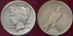 Us Coins - 1921 PEACE DOLLAR VG DETAILS