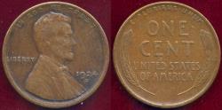Us Coins - 1924-S LINCOLN CENT XF