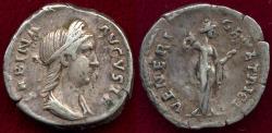 Ancient Coins - SABINA  wife of  HADRIAN Denarius  VF