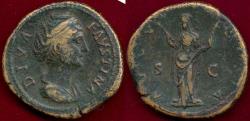 Ancient Coins - FAUSTINA I  Senior  SESTERTIUS... VESTA