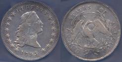 Us Coins - 1795 FLOWING HAIR  SILVER DOLLAR   XF Details.... CERTIFIED