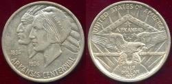 Us Coins - ARKANSAS 1935 Commemorative half dollar  XF/AU