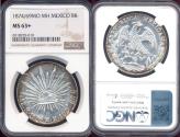 World Coins - MEXICO 1874/69 MO MH  8 REALES  NGC MS63+   BEAUTY!!