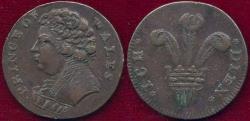 World Coins - MIDDLESEX 1795 FARTHING  XF   PRINCE of WALES