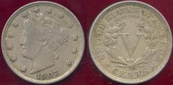 Us Coins - 1907 LIBERTY NICKEL VF30