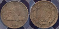Us Coins - 1858 Small Letters  FLYING EAGLE CENT    PCGS  VG08